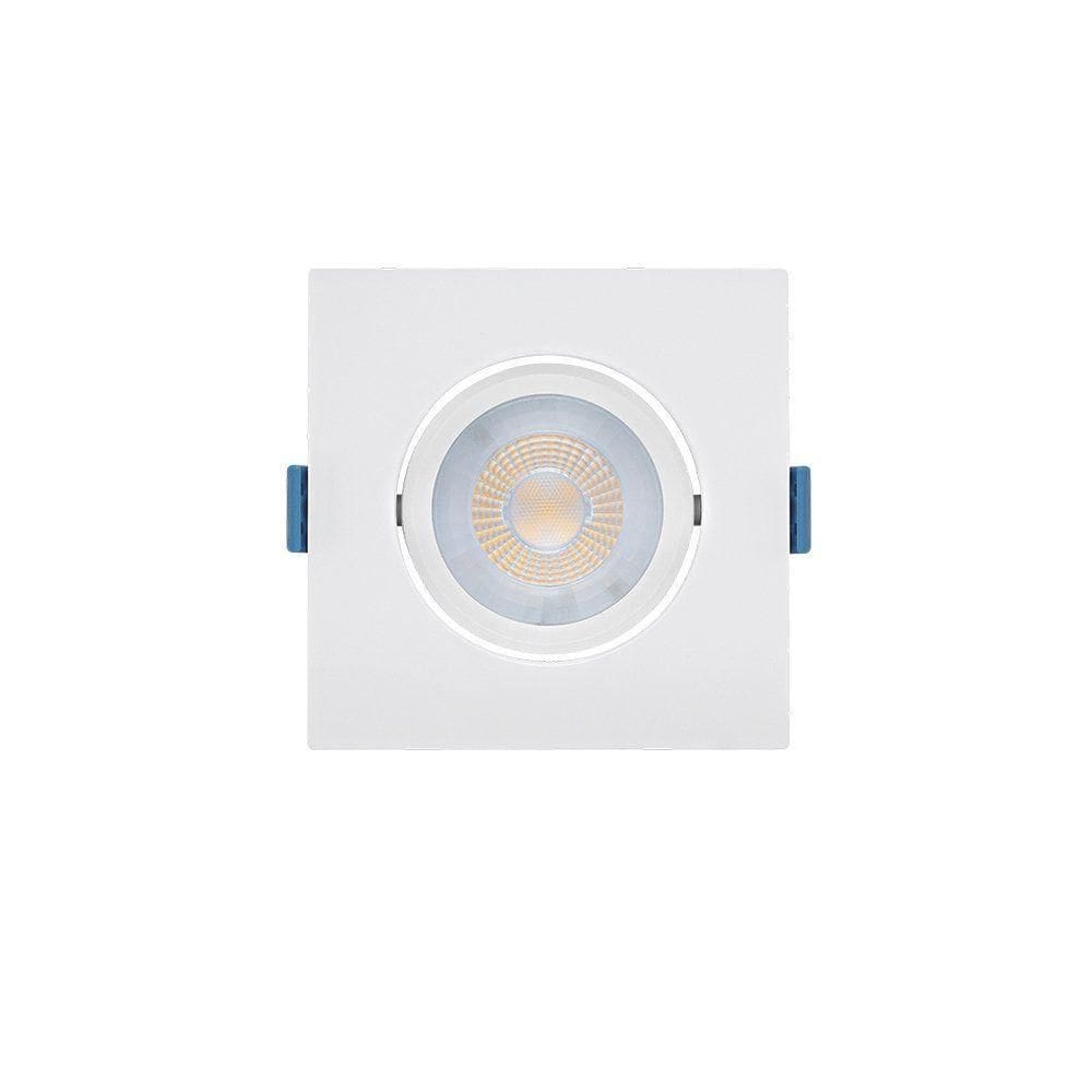 Spot De Led De Embutir Recuado Stella Easy Evo Mr16 Quadrado 4,5w Bivolt Branco - 4000k - Luz Neutra