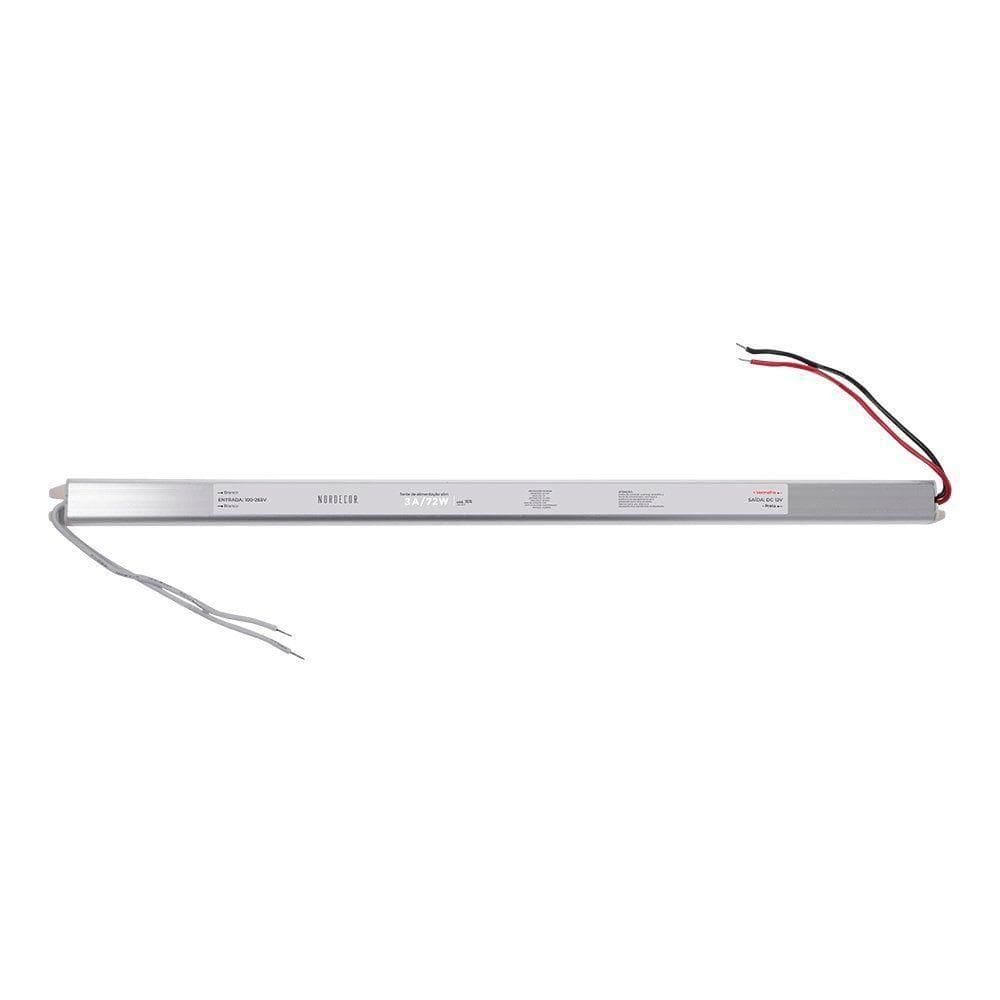Fonte Slim Para Fita Led Nordecor 24v 3a - 72w Bivolt única