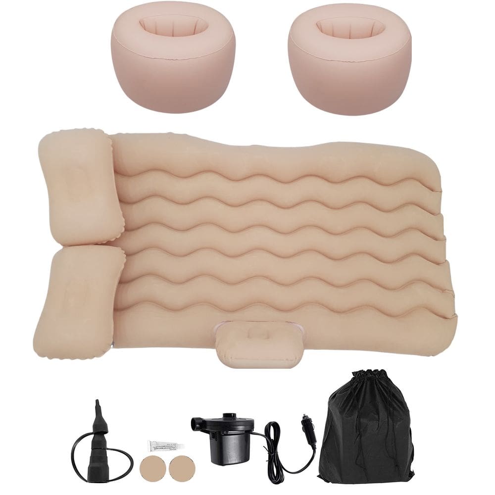 Cama Inflável Colchão Carro Veicular Viagem Bege Resistente