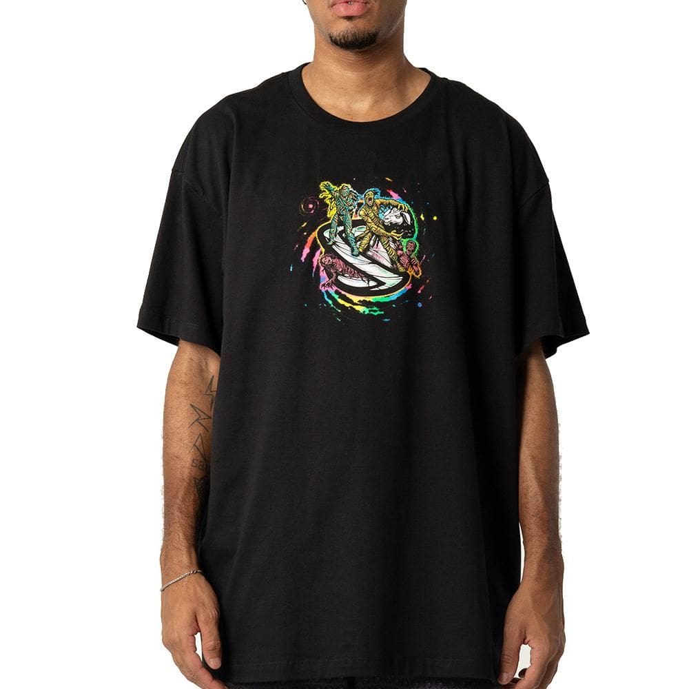 Camiseta Lost Mummy Saturn Oversized SM26 Masculina Preto