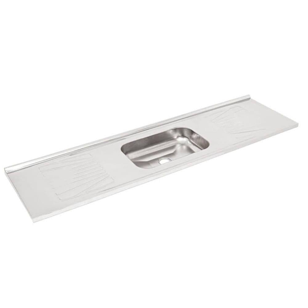 Pia de Cozinha Inox Cuba Central 180x52cm - FABPIA01110101 - FABRINOX