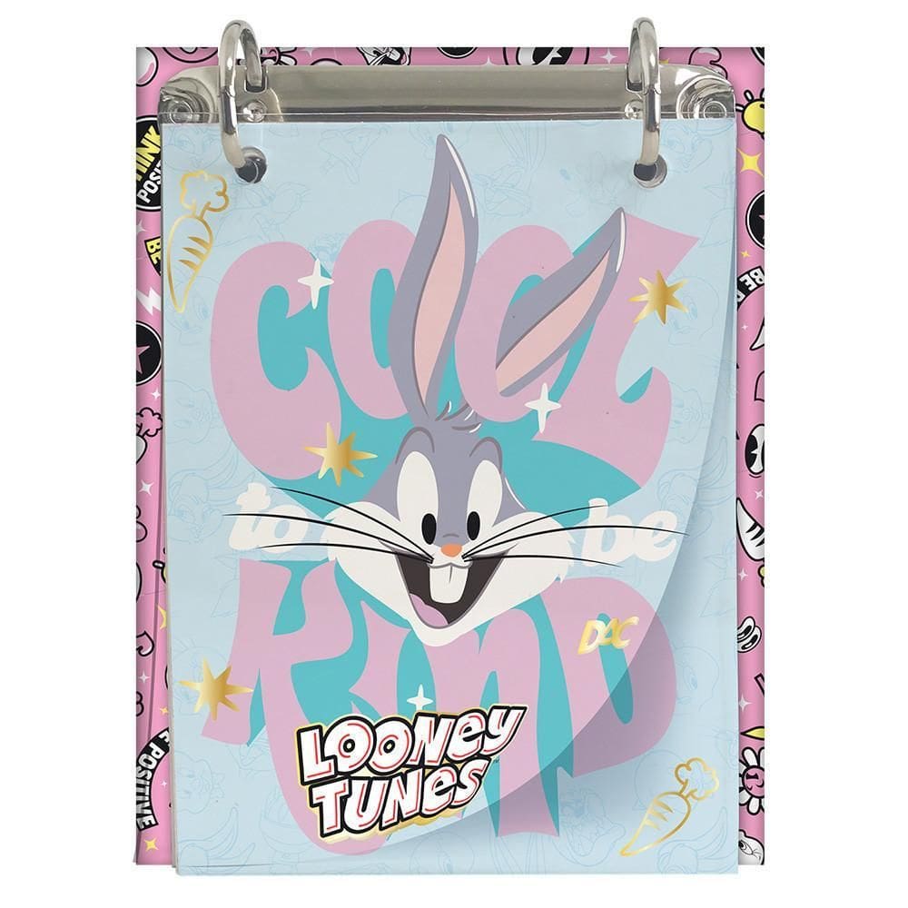 Mini Caderno Escolar Argolado Looney Tunes Dac