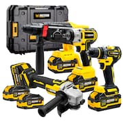 Kit Ferramentas 4 em 1 Intercambiáveis Brushless com 2 Baterias 21V FASTERR - FST001K