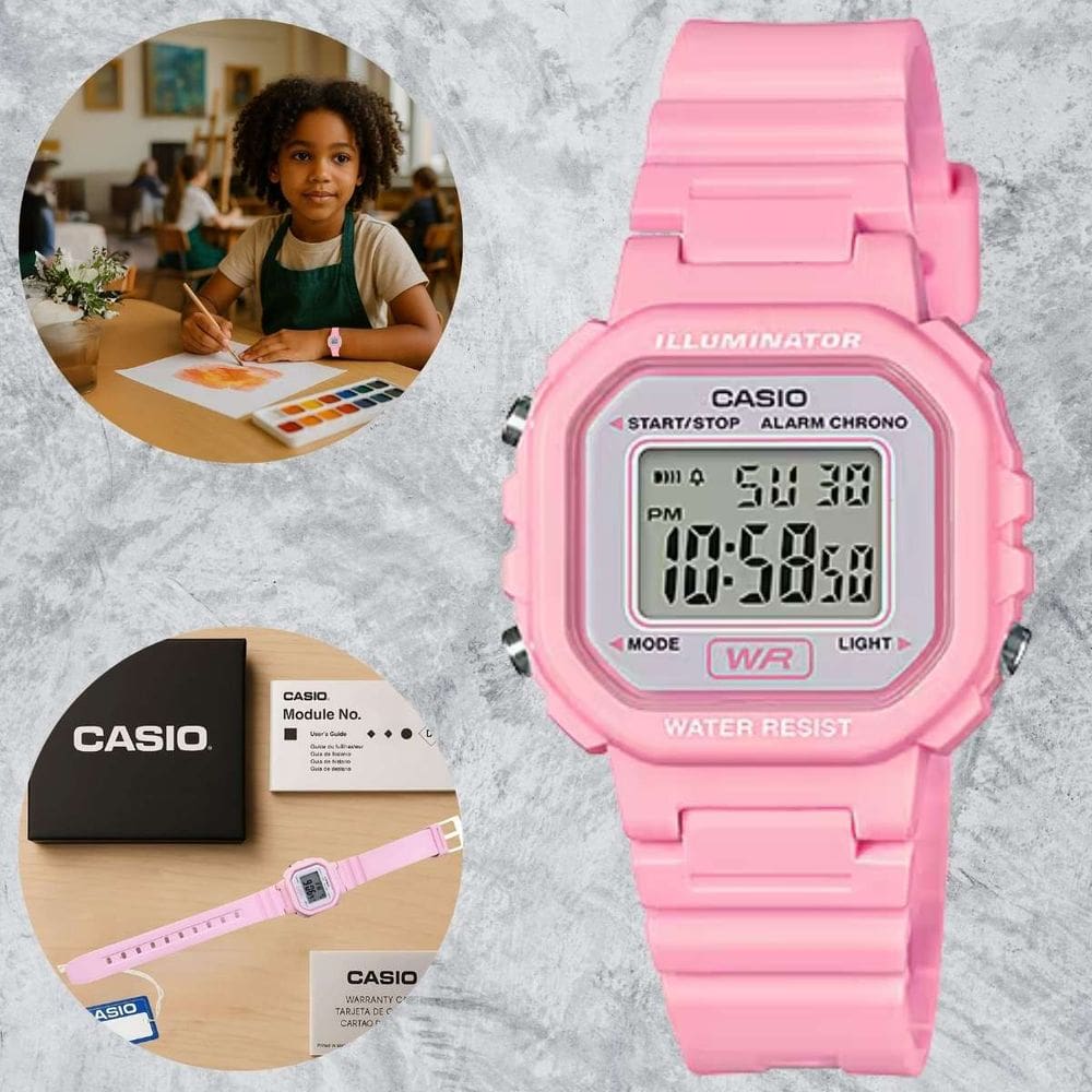 Relógio Casio Infantil Digital Standard Rosa LA-20WH-4A1DF