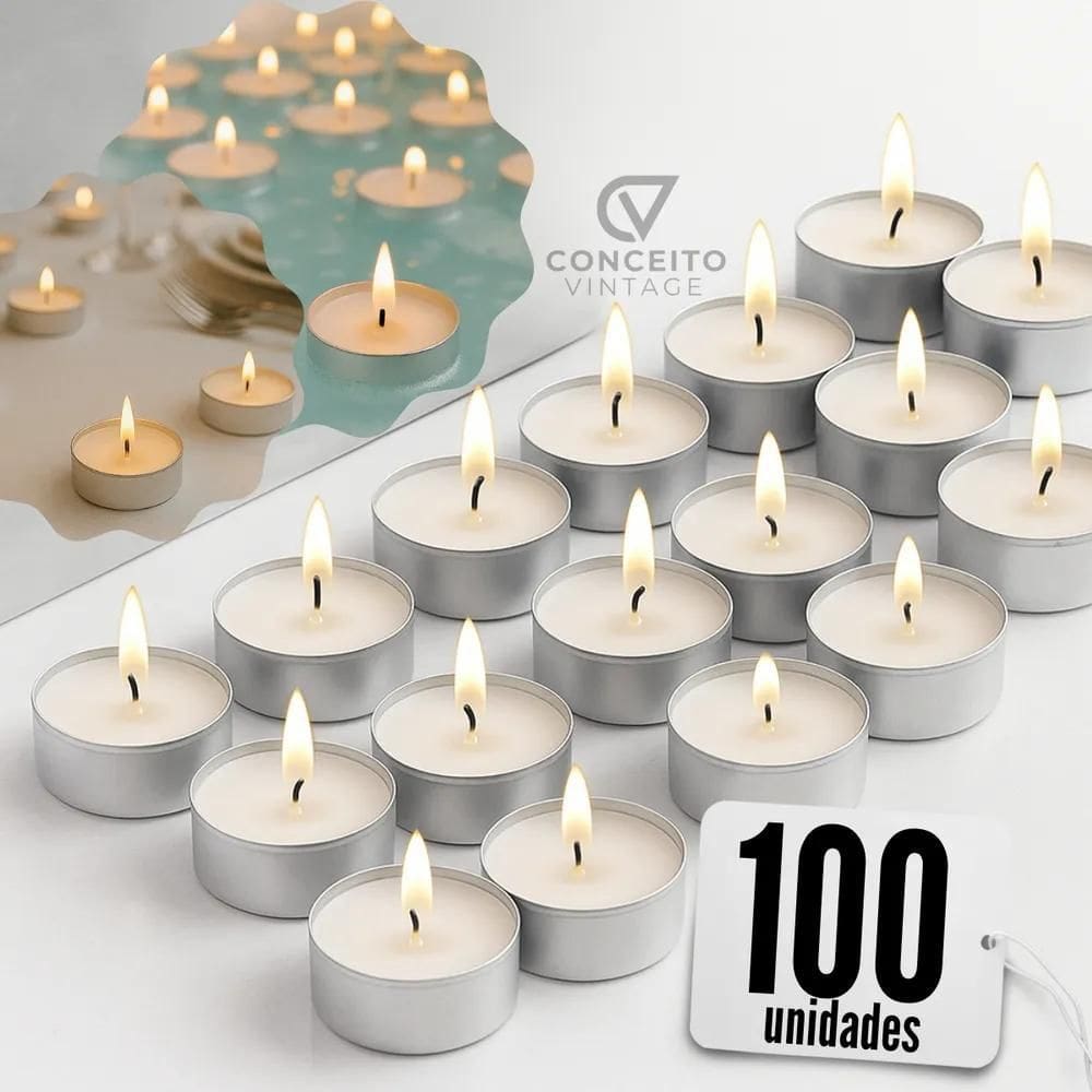 Kit 100 Vela Rechaud Decoração Casamento Festa Flutuante Cor
