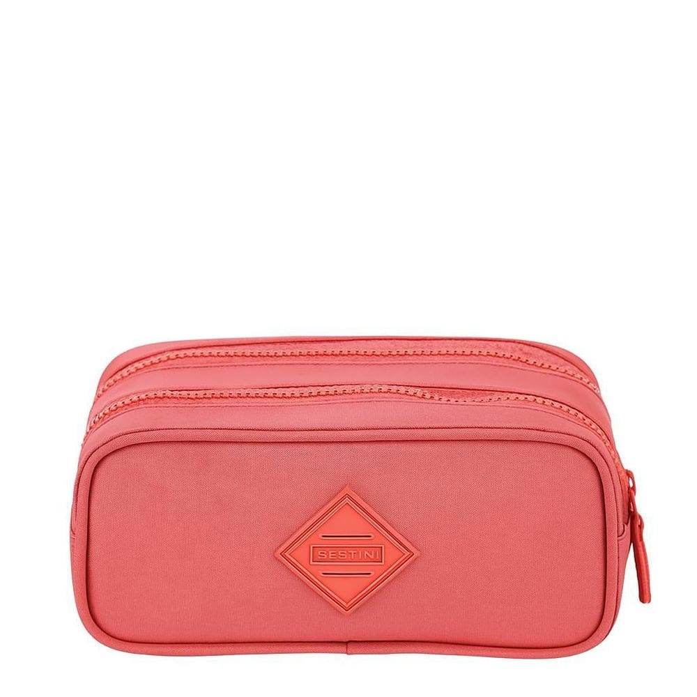 Estojo Sestini 2 Divisórias Crinkle Apricot