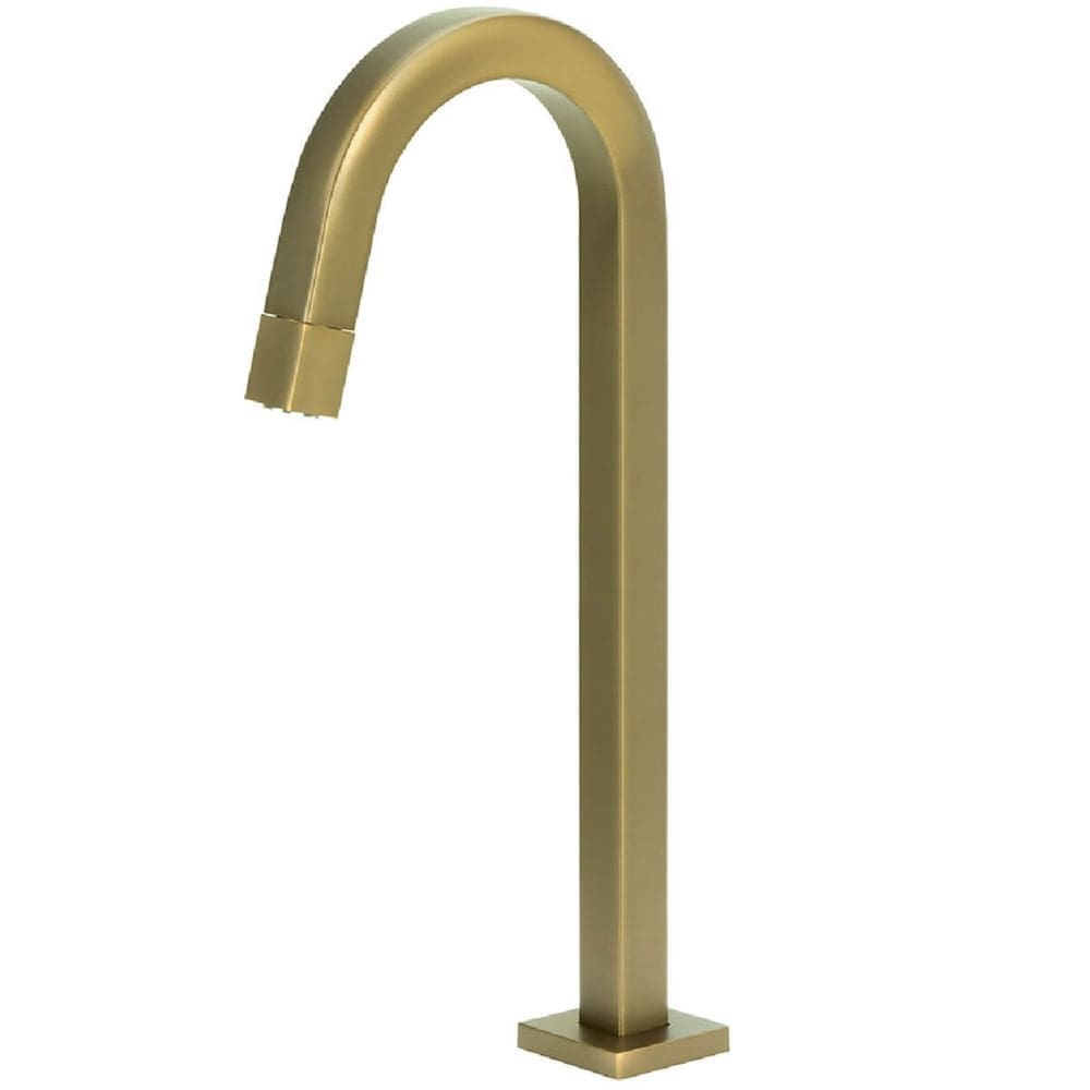 Torneira de Mesa Alta Quadrada Golden 22mm 1/4 de Volta para Lavatório 1258 - 773139 - STOC