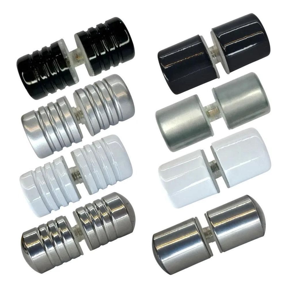 2X Puxador Box De Banheiro Aluminio Porta Vidro Blindex 1629