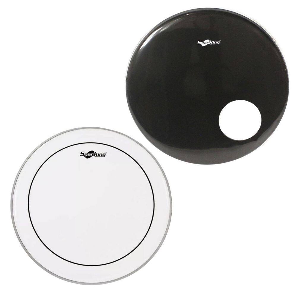 Kit Pele 18`` Bumbo Hidráulica Spanking + Pele Furo Preta