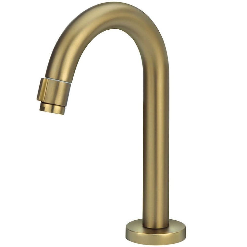 Torneira de Mesa Baixa Redonda Modelo J Golden 23mm 1/4 de Volta para Lavatório 1254 - 773132 - STOC