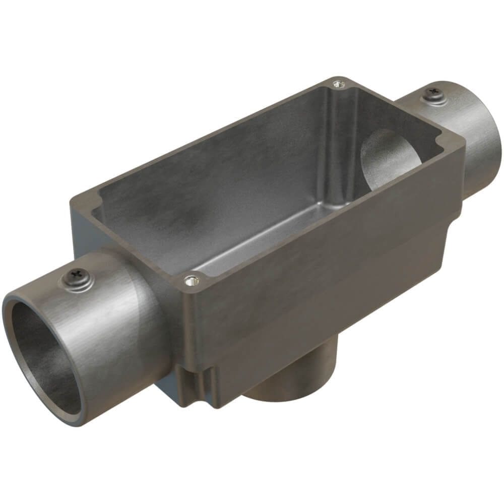 Caixa de Derivação Fixa Conduletzel sem Pintura Tipo TB de 1”” sem Tampa - E012090046 - WETZEL