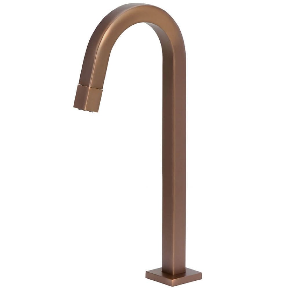 Torneira de Mesa Alta Quadrada Rose 22mm 1/4 de Volta para Lavatório 1260 - 773141 - STOC