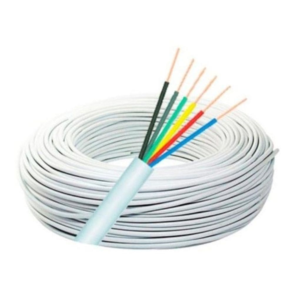Cabo Alarme E Interfone 6 Vias 0,40Mm 200 Metros