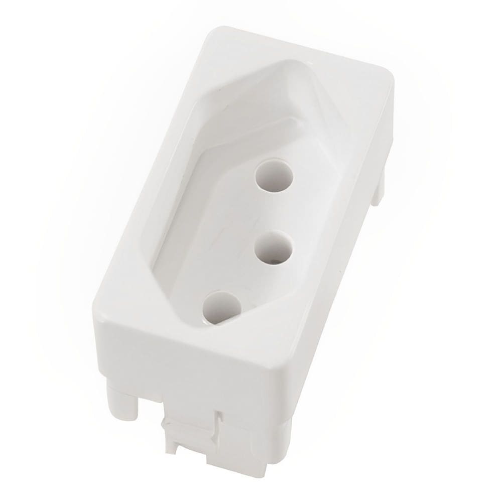 Tomada Universal 2P+T 20A sem Placa Branco - DC-9300/6 - DICOMPEL