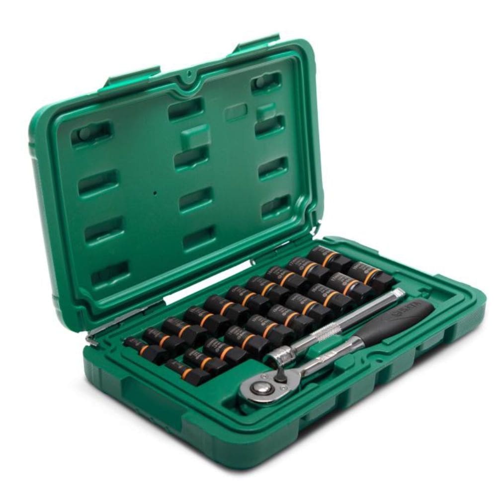 Jogo de Soquete Extrator Bolt Biter 23 Peças 1/4-3/8 - ST09138 - SATA