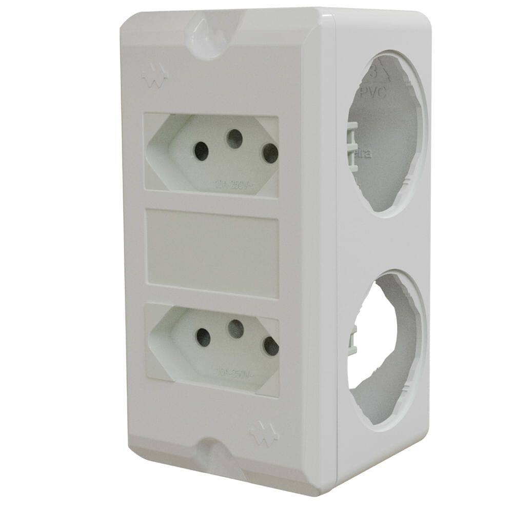 Conjunto de 2 Tomadas de 20 Amperes Poliwetzel PVC - E017212055 - WETZEL