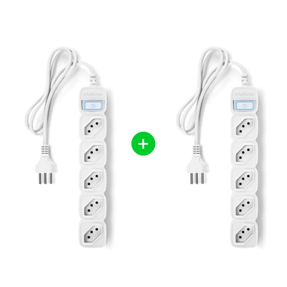 Kit Protetor Eletrônico Inteligente Intelbras EWS 305 Branco - 2 unidades