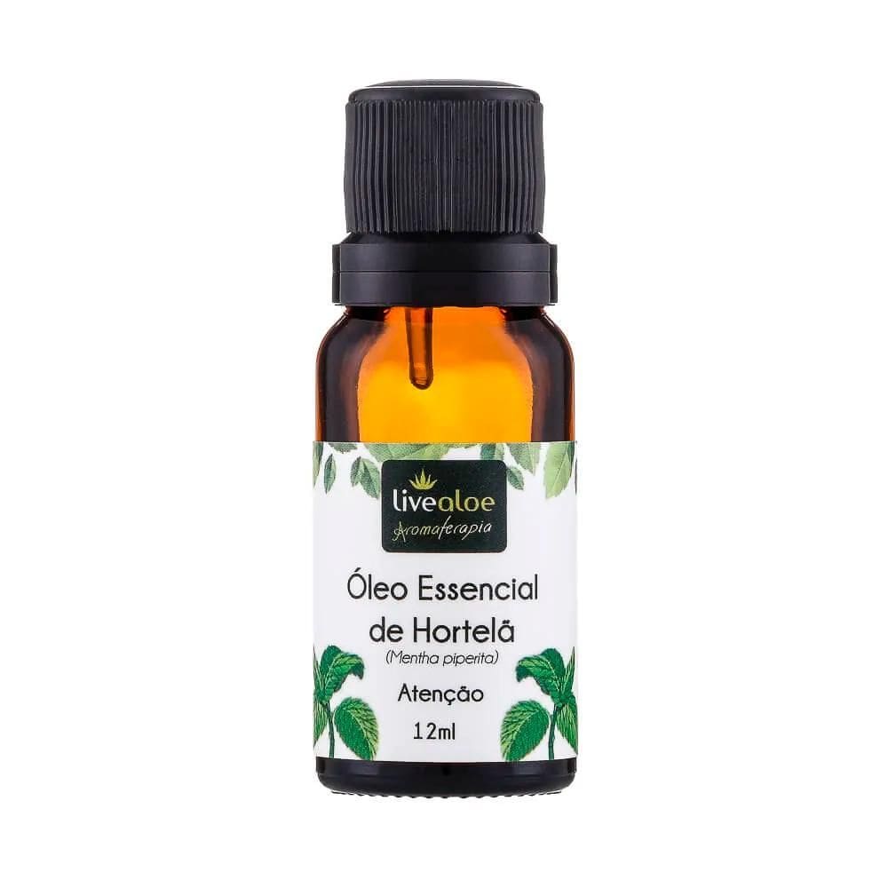 Óleo Essencial Natural De Hortelã 12Ml - Livealoe