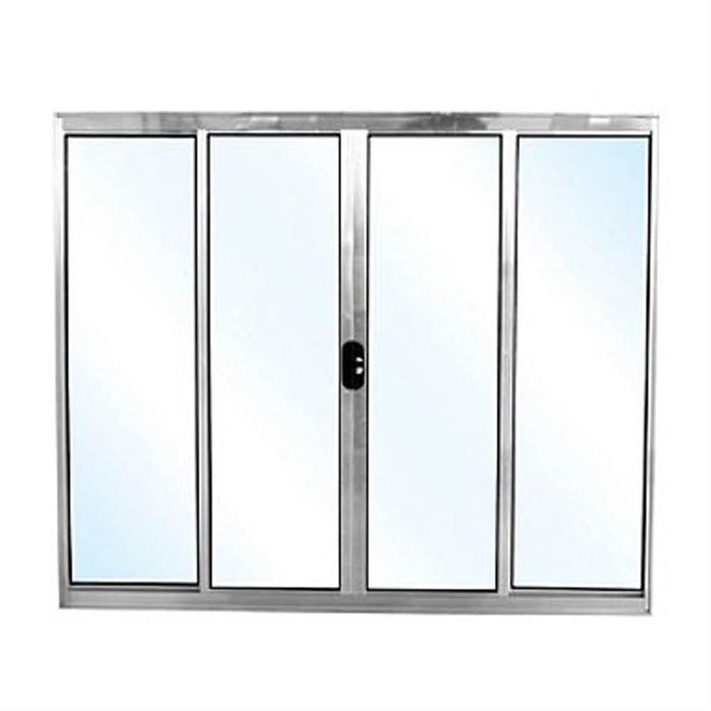 Vitrô de 4 Folhas com Basculante e com Grade 120x 150 Metros - 0054 - JANELLOT