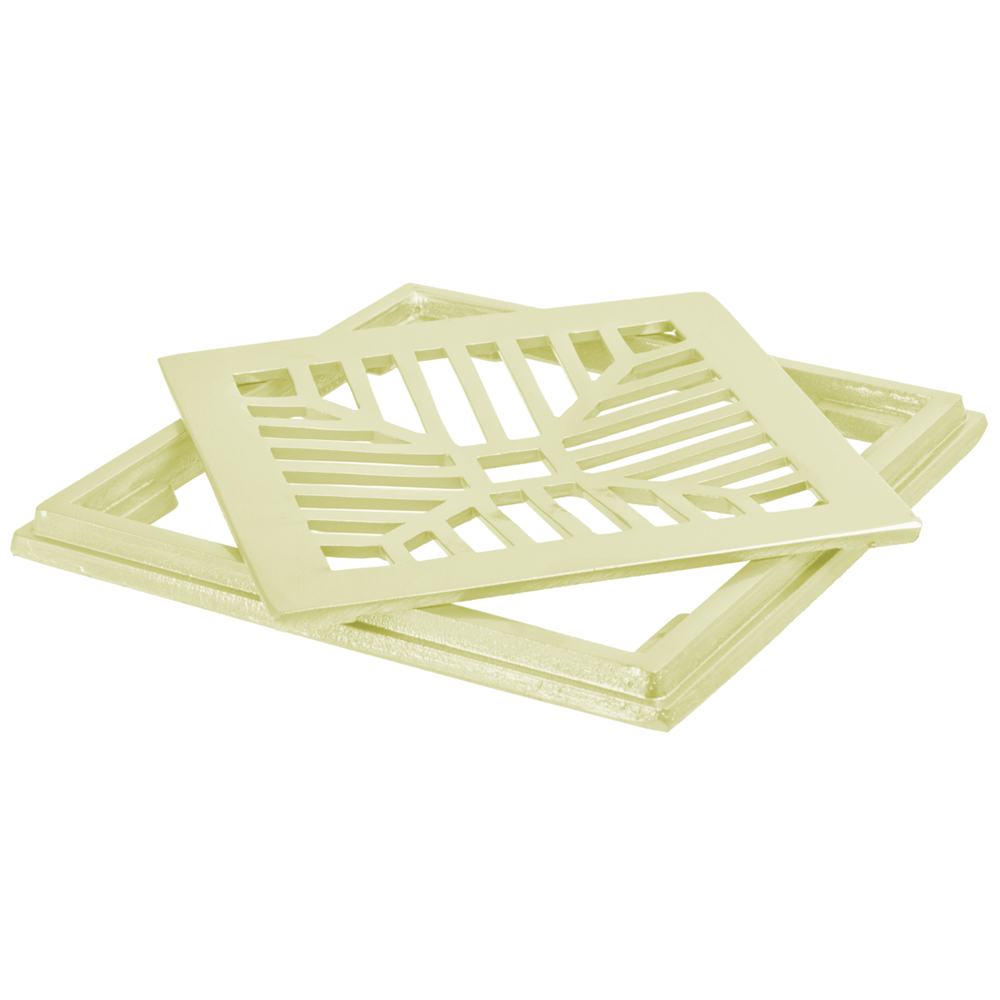 Conjunto Grelha de Aluminio 25X25 Areia - CJ25X25AR - LGMAIS