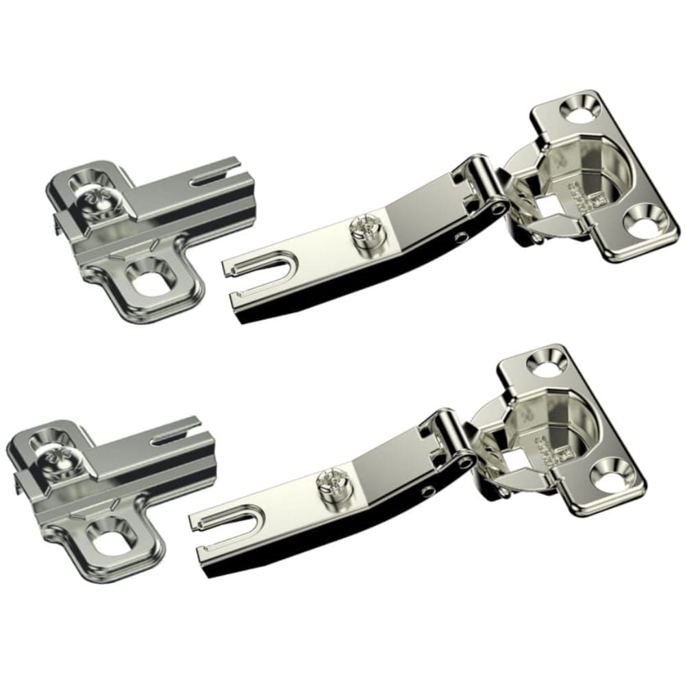 Dobradiça Caneco 26X8,5mm Braço Curvo Sem Pistão Sem Clic Calço H3 Níquel 2 Peças Embalagem Autosserviço - 06922.0094.10 - SOPRANO