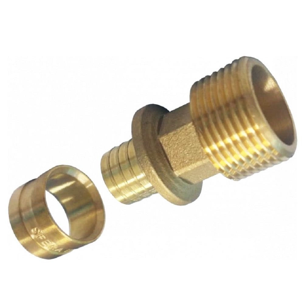 Conector Fixa Macho Longa PEX Água 20X3/4”Kit c/ 12-Emmeti