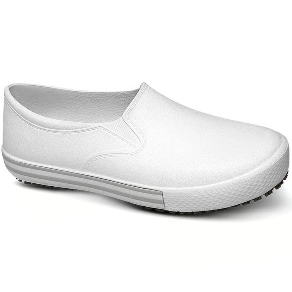 Tênis Profissional Soft Works BB80 Antiderrapante Trabalho Unissex - Branco e Cinza