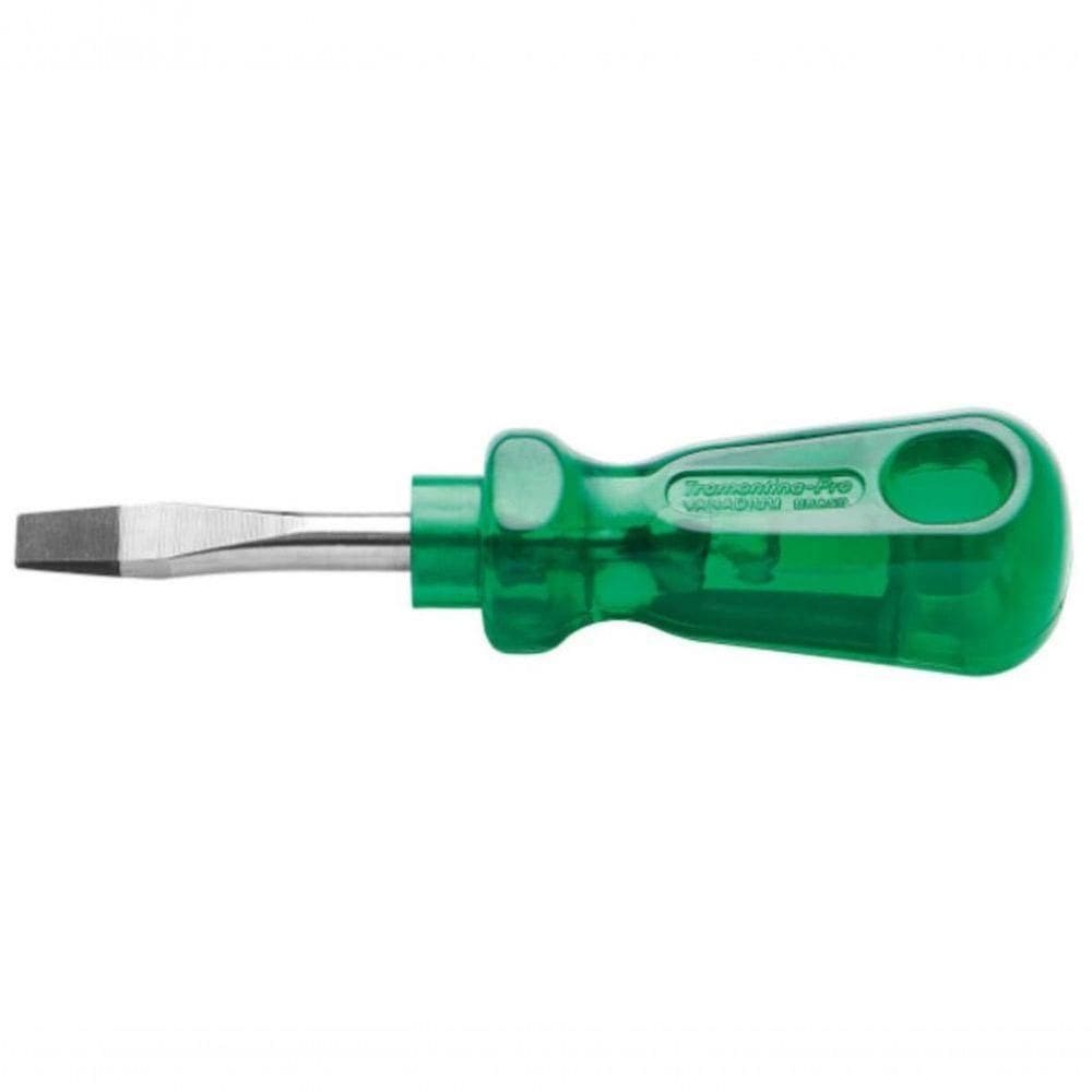 Chave De Fenda Ponta Chata Em Aço Cromo Vanádio 6x38mm 1-4x1.1-2” Tramontina Pro