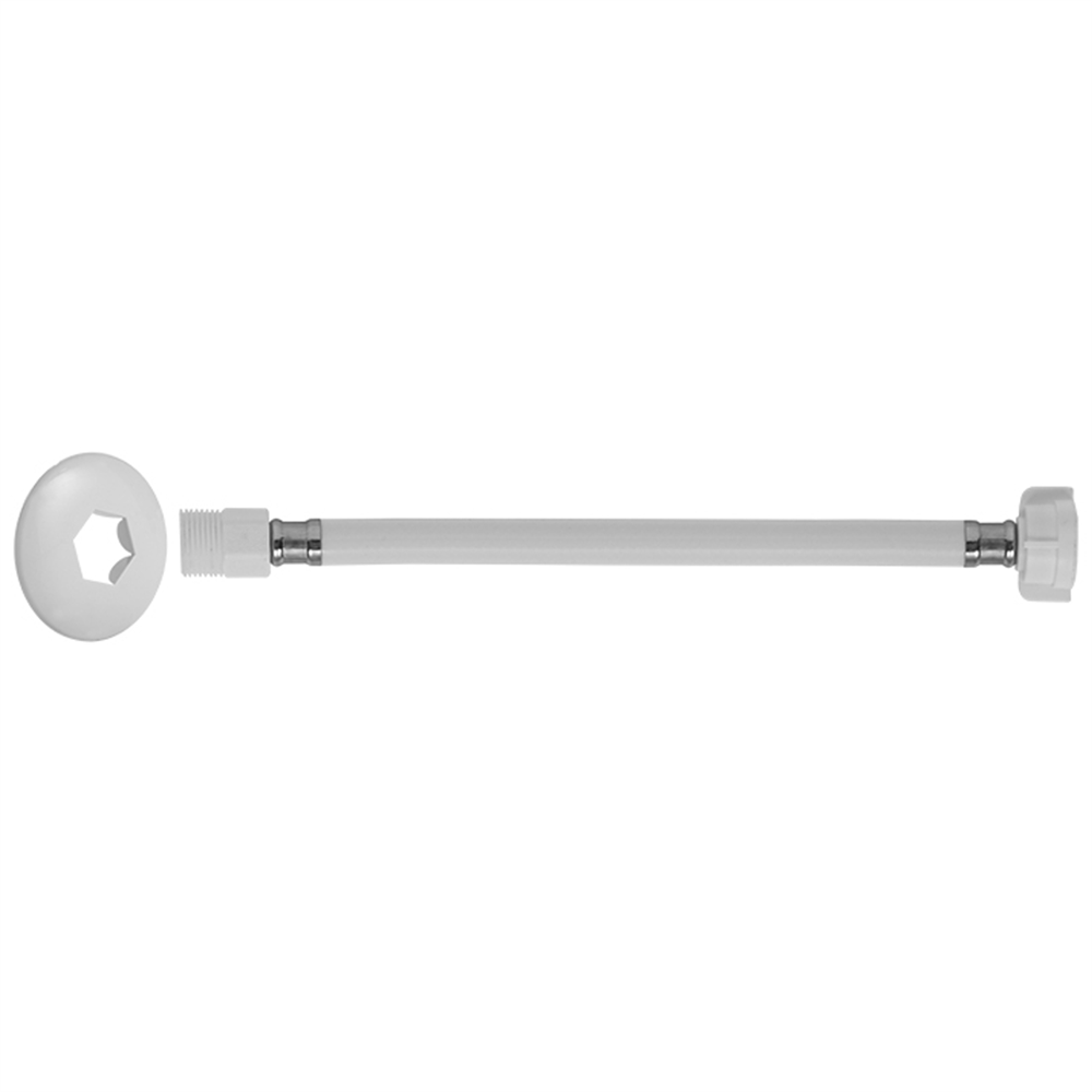 Engate Flexivel PVC Branco para Água 1/2x0,30cm - 251929-41 - Blukit