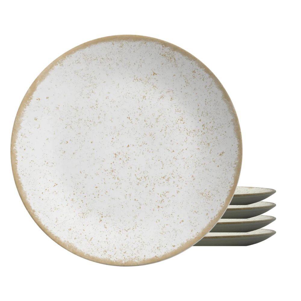 Jogo De Pratos Sobremesa Cerâmica 4Pcs 20Cm Organic Alleanza