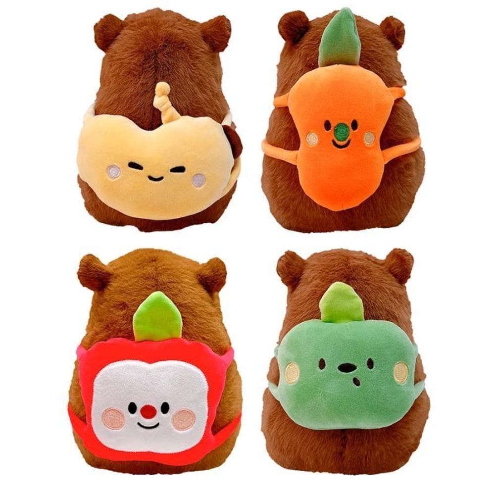 Pelucia Capivara C/Mochilinha De Fruta 40Cm