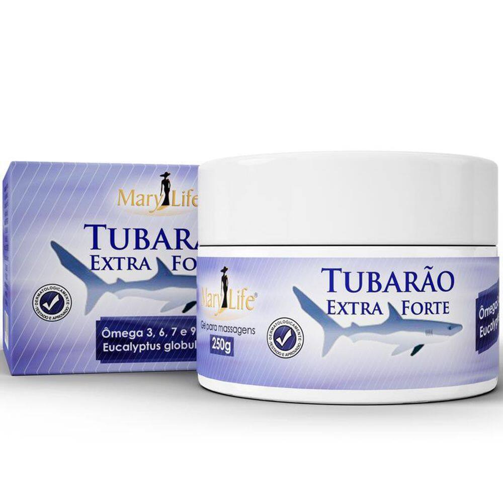 Gel Massageador Extra Forte Tubarão 250g Mary Life