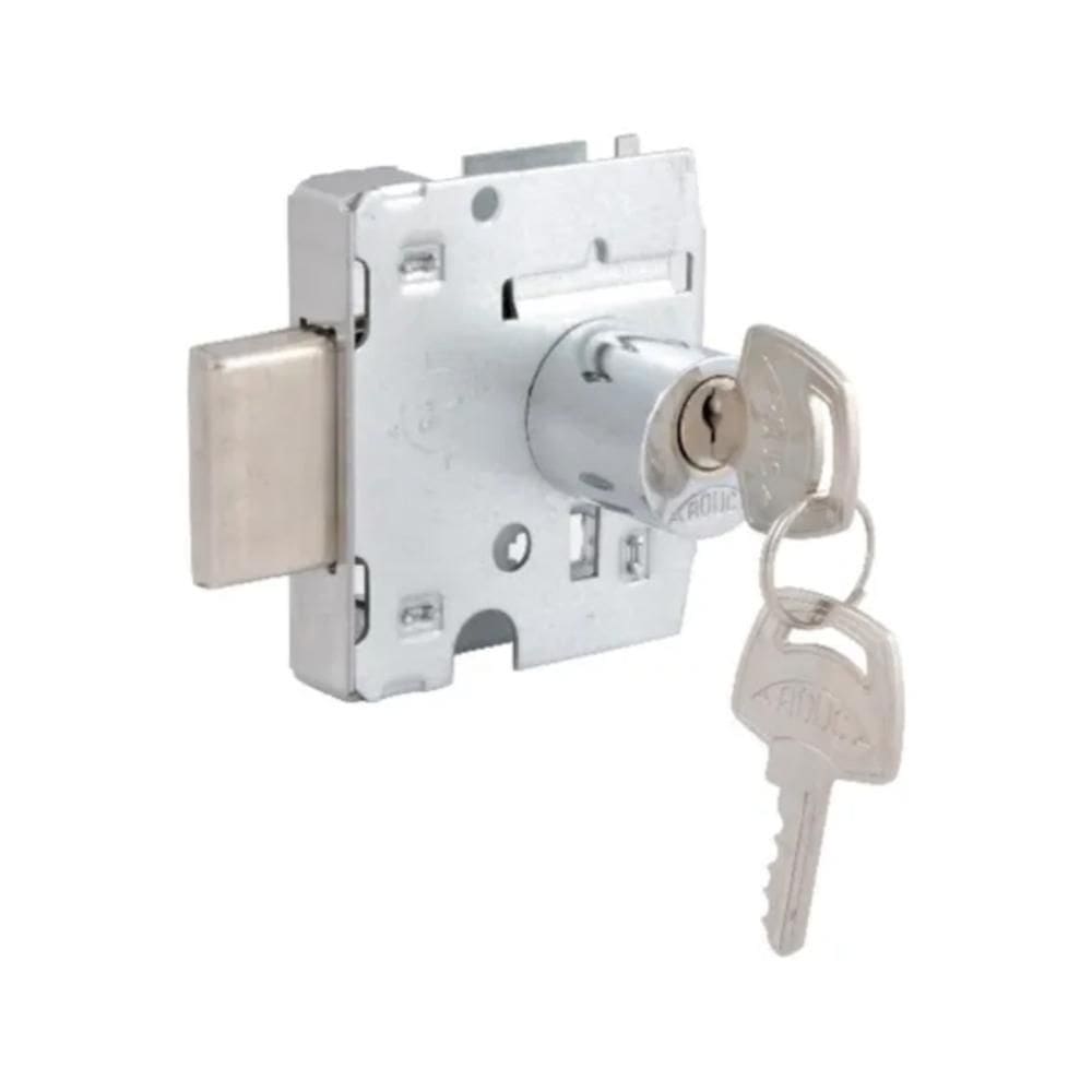 Fechadura Blindex Vidro Porta De Bater Lingueta Redondo