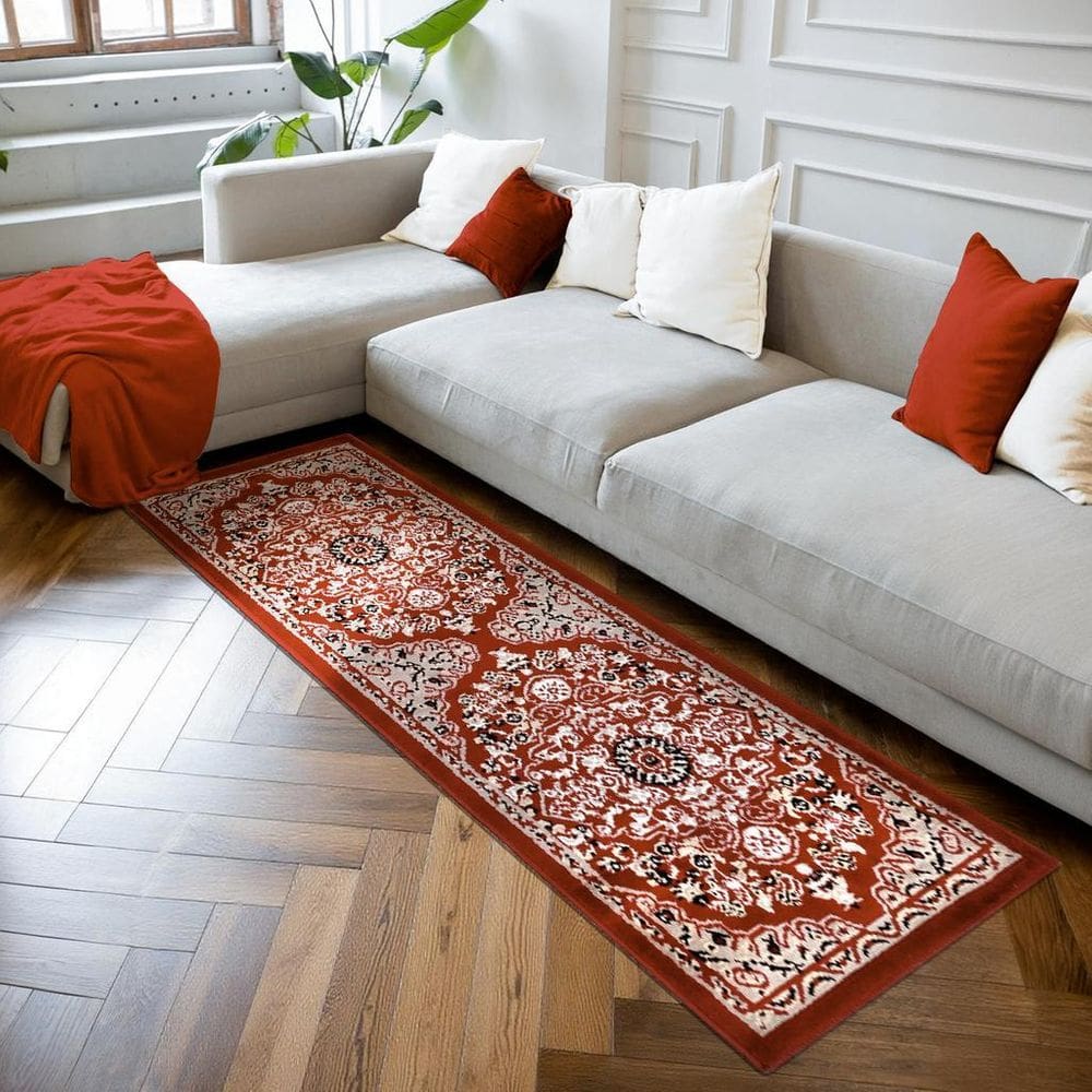 1 Tapete Passadeira Sala Sofá Corredor 57X180 Js Re Ate M10