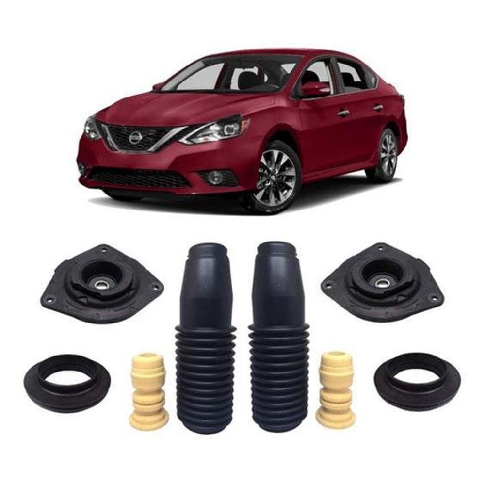 2 Kit Batente Coxim Dianteiro Nissan Sentra 2014 2015 2016