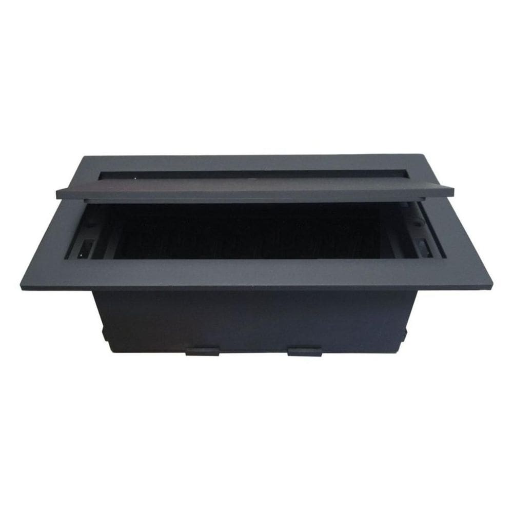 Caixa De Tomada Para Mesa Sem Bloco Abs Preto