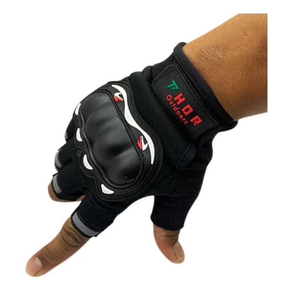 2X Par De Luva Meio Dedo Bike Ciclista Bicicleta Sport Airso