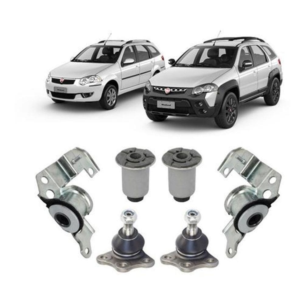 Kit Bucha Pivo Suspensão Dianteira Palio Weekend 2001 2002