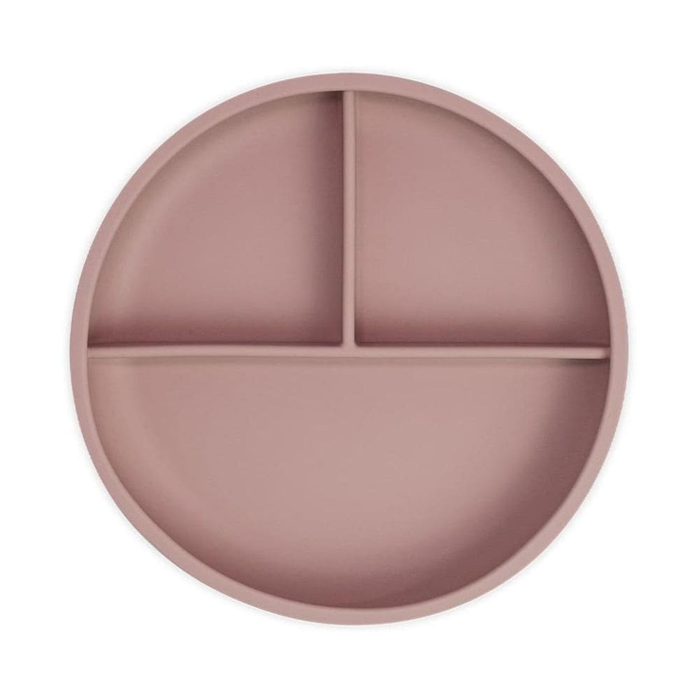Prato De Silicone Com Ventosa E Divisória Freso Baby - Rosa
