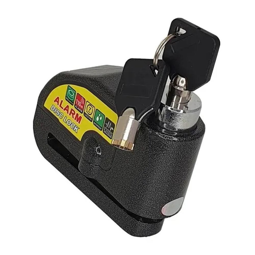 Trava De Disco Com Alarme 120Db Moto Bike Scooter Antifurto