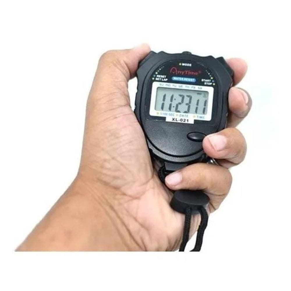 2X Cronômetro De Mão Digital Alarme Hora Corrida Natação