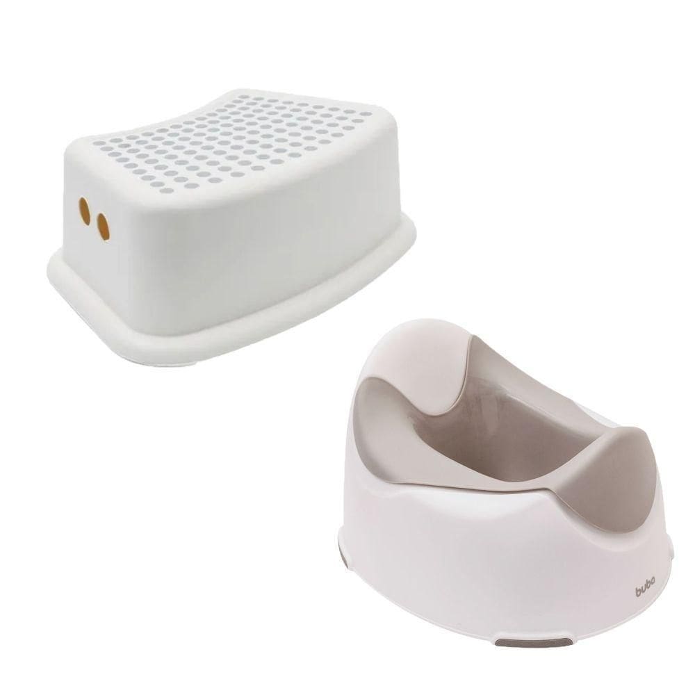 Kit Troninho E Degrau Infantil Sanitário Pinico Privadinha