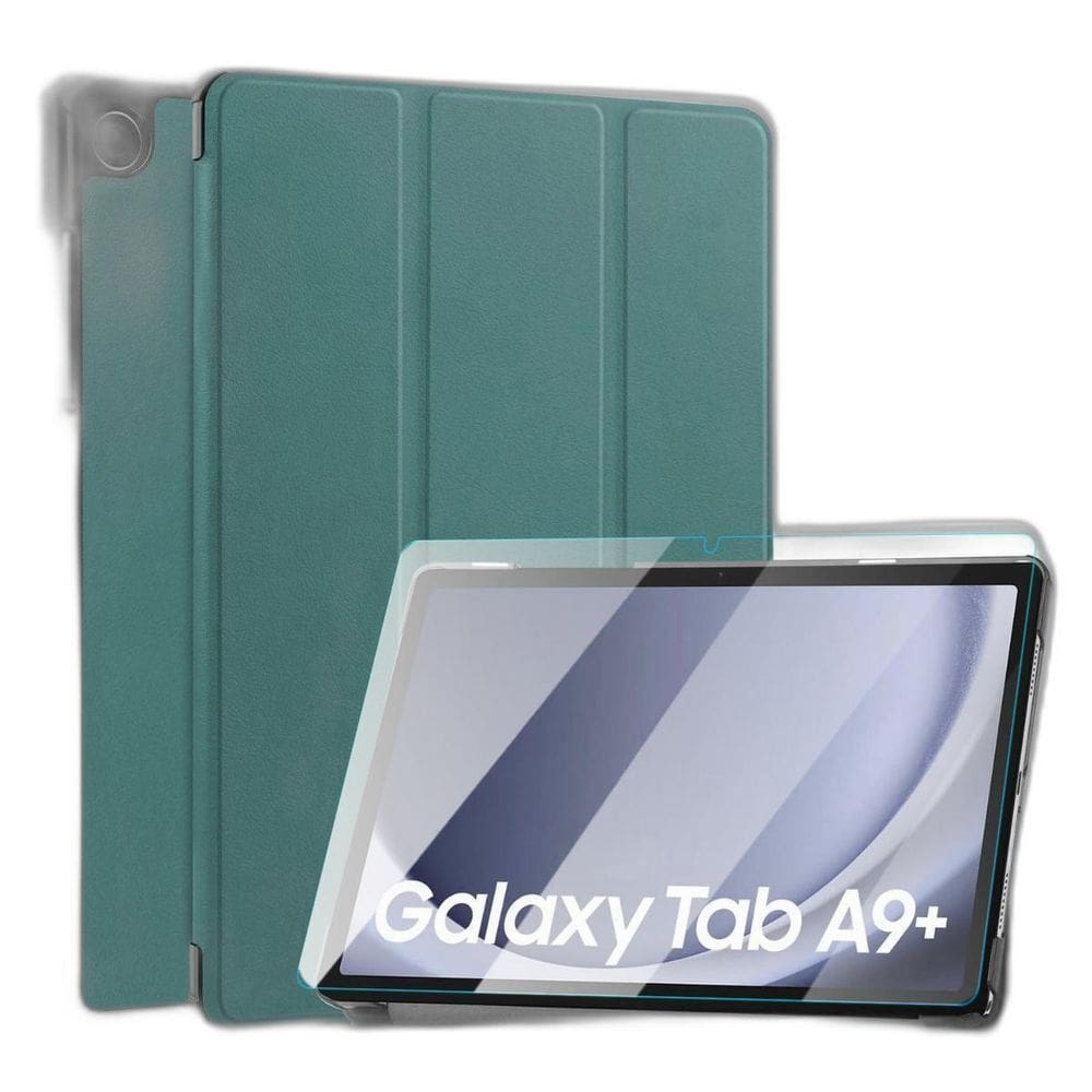 Capa Couro + Película Vidro Para Tablet Samsung A9+ 11 X210