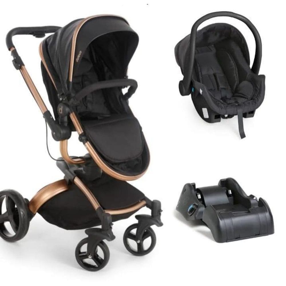Carrinho de Bebê com Bebê Conforto Cocoon e Base Dzieco