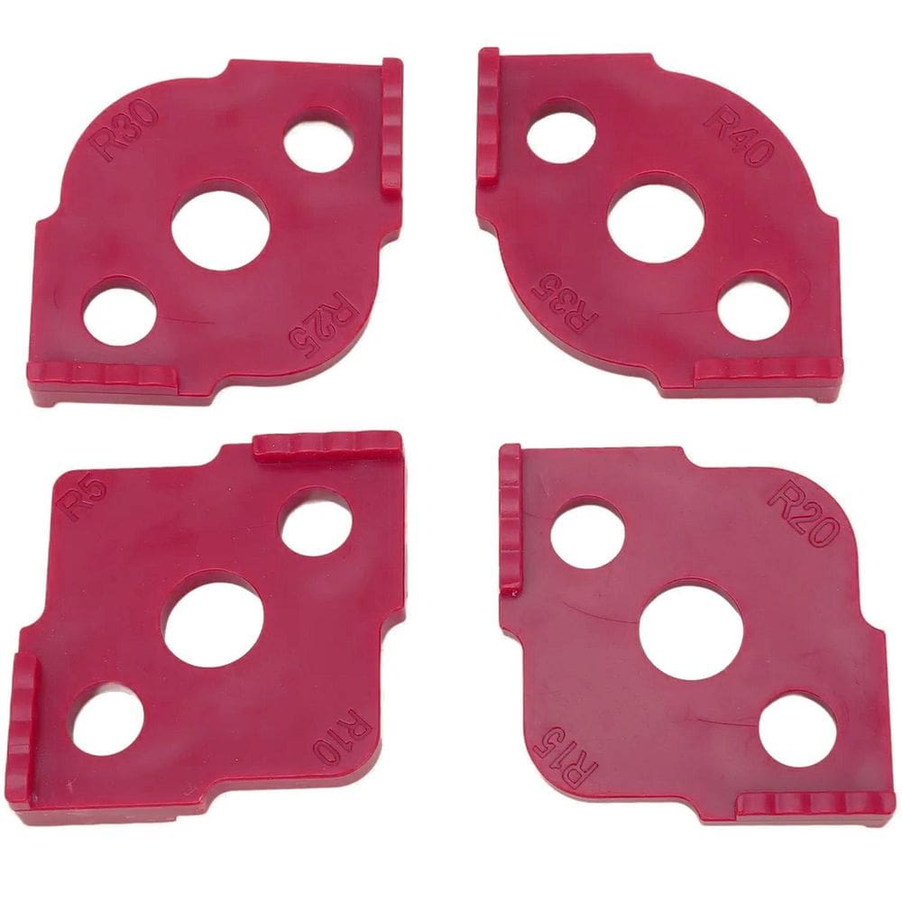 Kit Gabarito De Canto Raios Corte Para Tupia 10 A 40 Graus