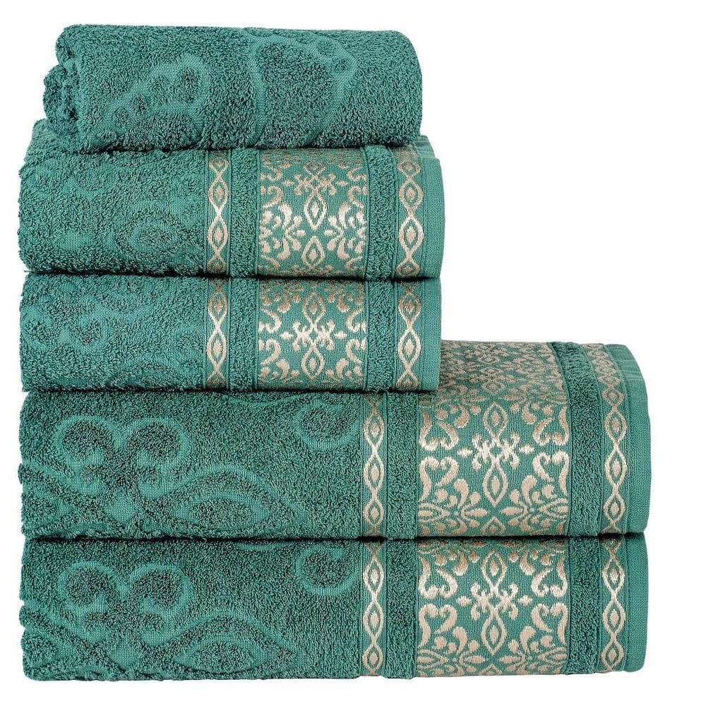 Jogo Toalhas Banho E Rosto Paris 5 Pçs Super Luxo Gigante