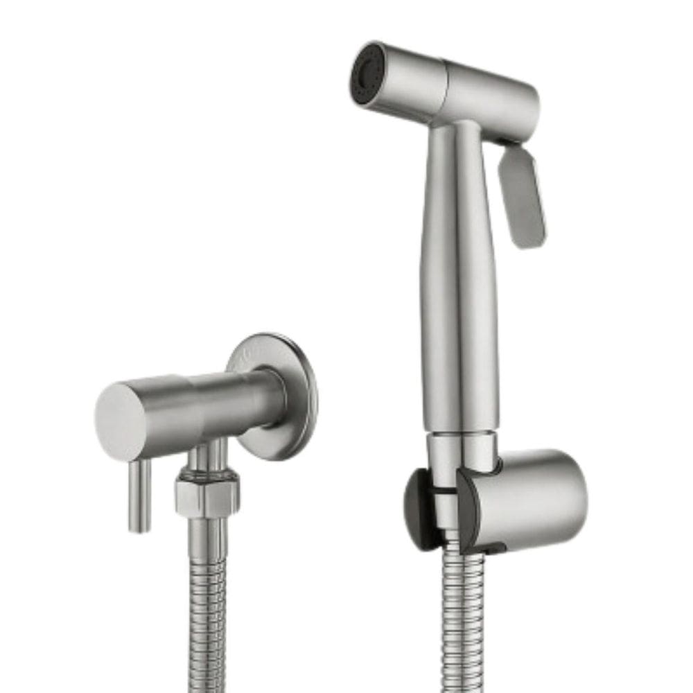 Ducha Higienica Inox Escovada Banheiro Chuveirinho 1/4 Volta