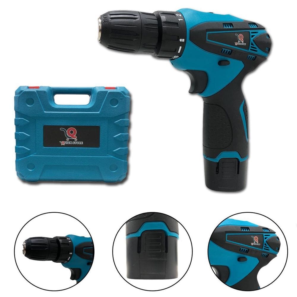 Parafusadeira/Furadeira 12V 2 Baterias - Quick Store