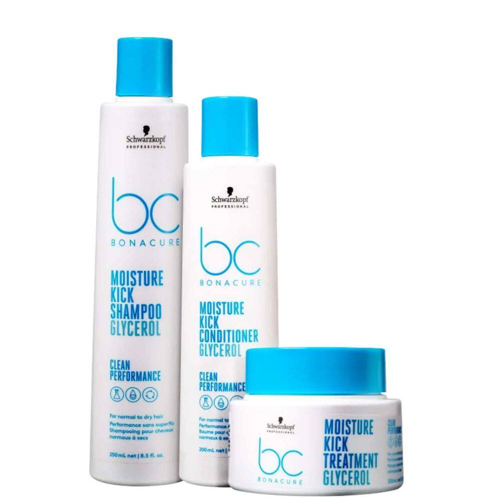 Kit Bonacure Schwarzkopf Moisture Kick trio (3 produtos)