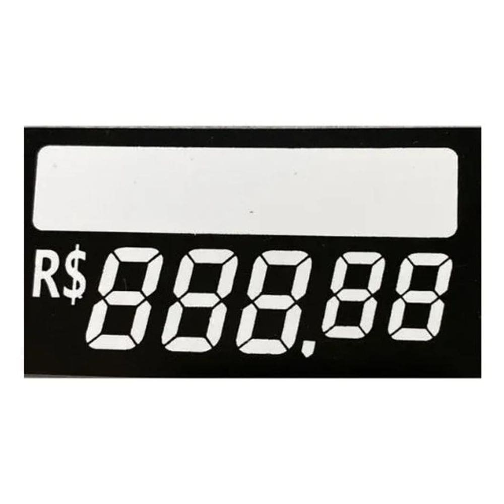 2X 100 Etiquetas De Preço Pvc Reutilizável Precificador Médi